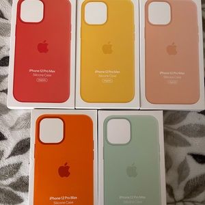 iPhone 12 Pro Max silicone cases, brand new!!!